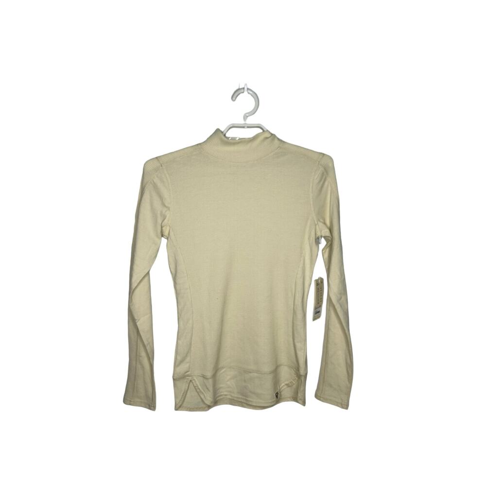 Liv Outdoor Willa Waffle thermal long sleeve shirt cream‎ size XS
